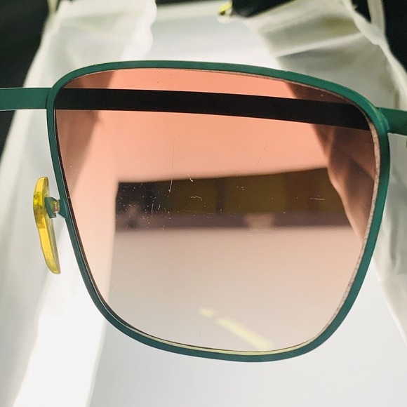 Vintage Cool-Ray Sunglasses Teal Gold Brow Bar Aviator - Picture 7 of 13